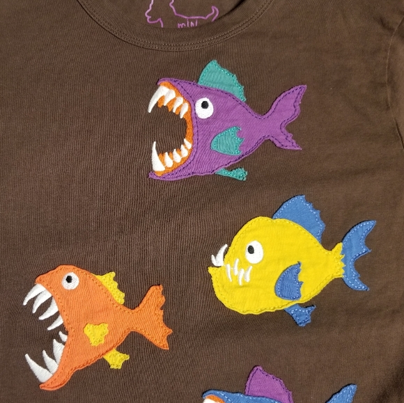 2013 euc Mini Boden boys 9-10 years piranha fish tee - Picture 6 of 10